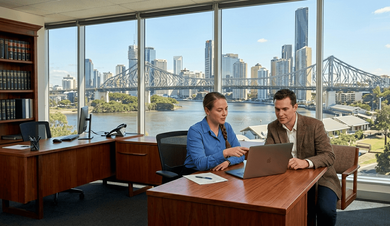 IT Support Brisbane technician rewiring a Queenslander home office